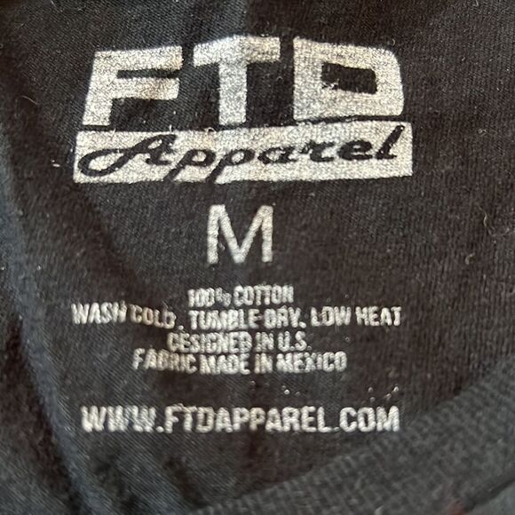 FTD APPAREL Women’s Eat Well Lift Often Cotton Tee Shirt Black Size Medium - Picture 3 of 6